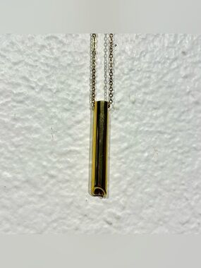 Minimalist Gold Bar Pendant Necklace